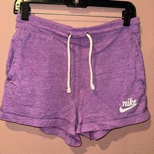 Purple Nike shorts